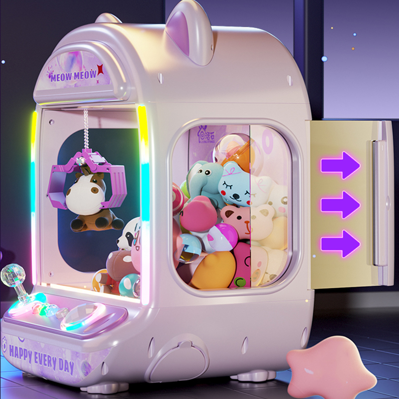 Coin Pusher Machine - DIY Фиолетовая автоматическая кукольная машина, детская
