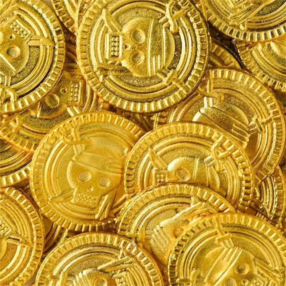 Пластиковые пиратские золотые  – обзор и цена Arcade Game Coin