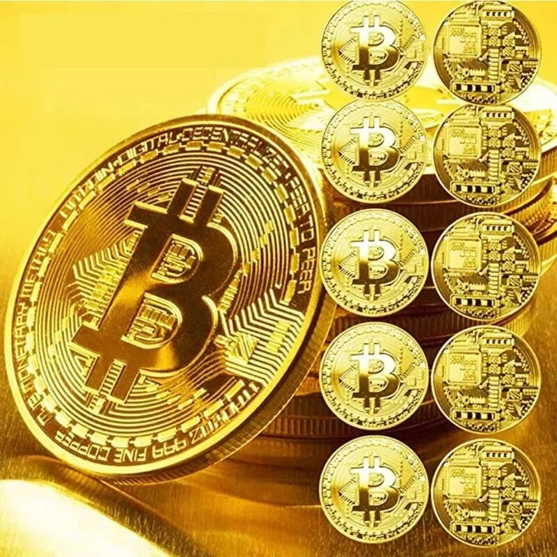 60-2 шт. позолоченная биткойн- – обзор и цена Arcade Game Coin