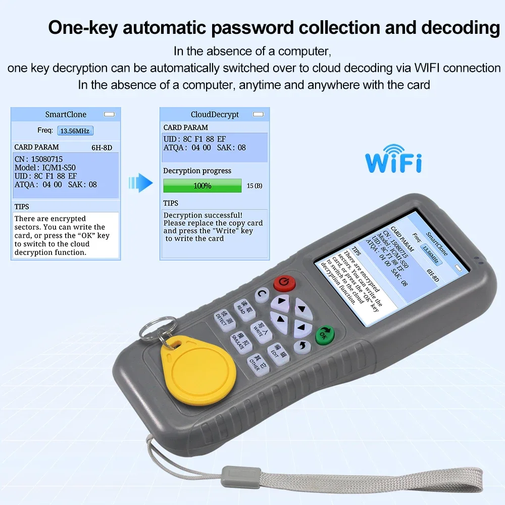 Копировальный аппарат WiFi RFI – обзор и цена Nfc Card Reader Vending